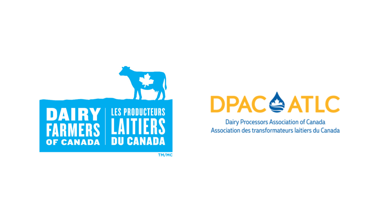 Statement from Dairy Farmers of Canada and Dairy Processors Association